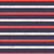 Bright Textured Horizontal Red Cream and Dark Navy Blue Moody Stripes Wallpaper Image