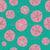 Small Beachy Bright Sand Dollars Pink and Teal, Beachy Bright Summer by T Anne J Designs Image