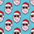 Groovy Santa Blowing Bubbles Blue Image