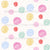 Polka dots crayon drawn pastel colors Image