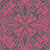 Vintage Teal Ornamental Damask on Rosewood Pink Image