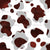 Abstract black, grey and white cow spots pattern Image