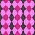 Argyle Pattern, Baby Pink Purple Pink, White Stitching Image