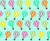 Colorful Balloons, Hot Air Balloons, Kids Room, Turquoise Background Image