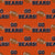 Team Spirit Football Go Bears! Chicago Bears Colors Burnt Orange Navy White Image