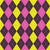 Argyle Pattern, Purple Pink Yellow, White Stitching Image