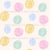 Polka dots crayon drawn pastel colors Image