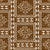 African Mud Cloth, African Print, Warm brown, neutral, Abstract woven design, Vintage-inspired Baule Cloth print, abstract geometric, pillows, shirts Image
