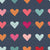 Multicolored Hearts on Navy Image