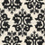 Happy Haunting - Black Damask On Cream Image