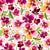 Annette Watercolor Floral - Full, Pink, Yellow, Fuchsia, White Background-large scale Image