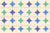 Happy retro diamonds periwinkle, mint, moss Geometric optical illusion in cold chalky colors. Abstract basic pattern. Vintage look. Image