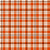 Team Spirit Baseball Plaid in Baltimore Orioles Orange and Black Image