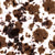 Cow tie dye black, brown and white pattern Image