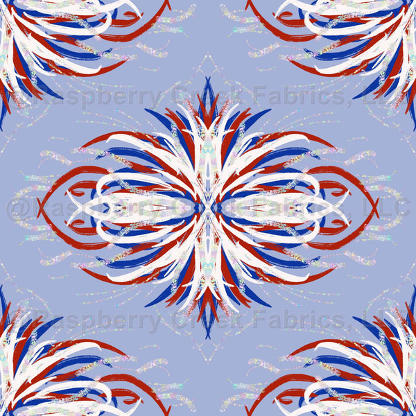 Independence Day Glitter Fireworks, Fourth of July Hand-Drawn Design ...
