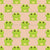 Cute Cartoon Frogs on Sand Brown Image