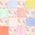 Happy spring, spring floral, florals, ditsy floral, checker, floral checker, stitched checker, cheater quilt, bright floral, girls, women, summer, spring Image