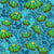 Maximalism 70s Retro Flowers Largo Teal Image