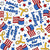 Support Our Troops USA Military Yellow Ribbons and Flags Image