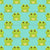 Cute Cartoon Frogs on Green Blue Wallpaper Image