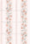 Romantic Vintage Dusty Pink / Beige Floral Border Blender Pattern Hand-Painted in Watercolor Image