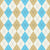 Argyle Pattern, White Baby Blue Beige, Black Stitching Image