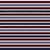 Horizontal Nautical Stripes in Navy, Gray, Red and White Image