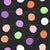 Dots, polka dots, tossed, tan, light beige, off black, pink, bright green, kids, girls, black, purple, orange, halloween, light purple, women, fall, home decor, witch Image