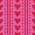 Hearts and Dots Vertical Rows_Red and Pink Image