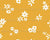 White Flower Sprinkles on Honey Yellow - S small scale - Flower Sprinkles Image