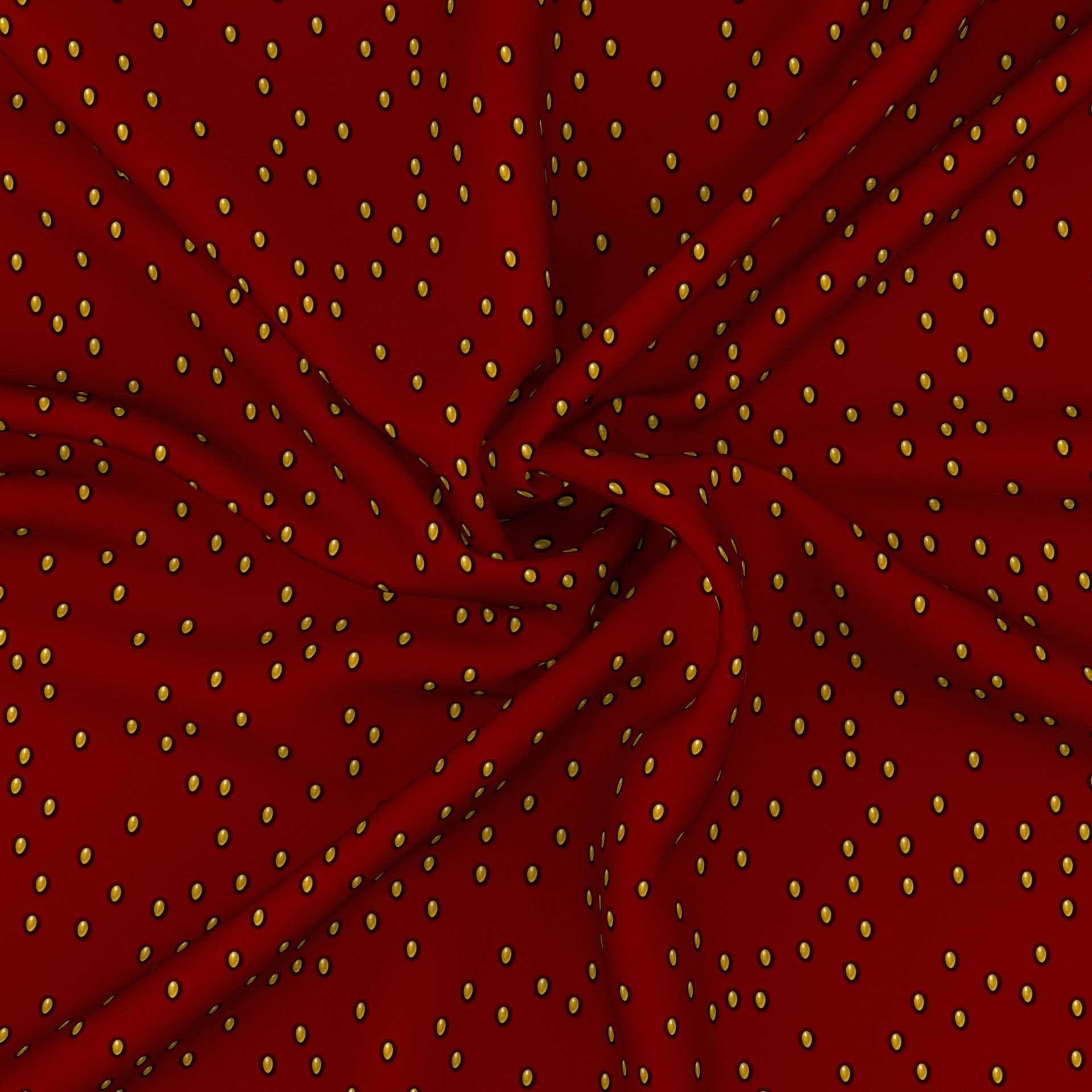 strawberry seed fabric Strawberry Seeds on Red Fabric, Raspberry Creek Fabrics