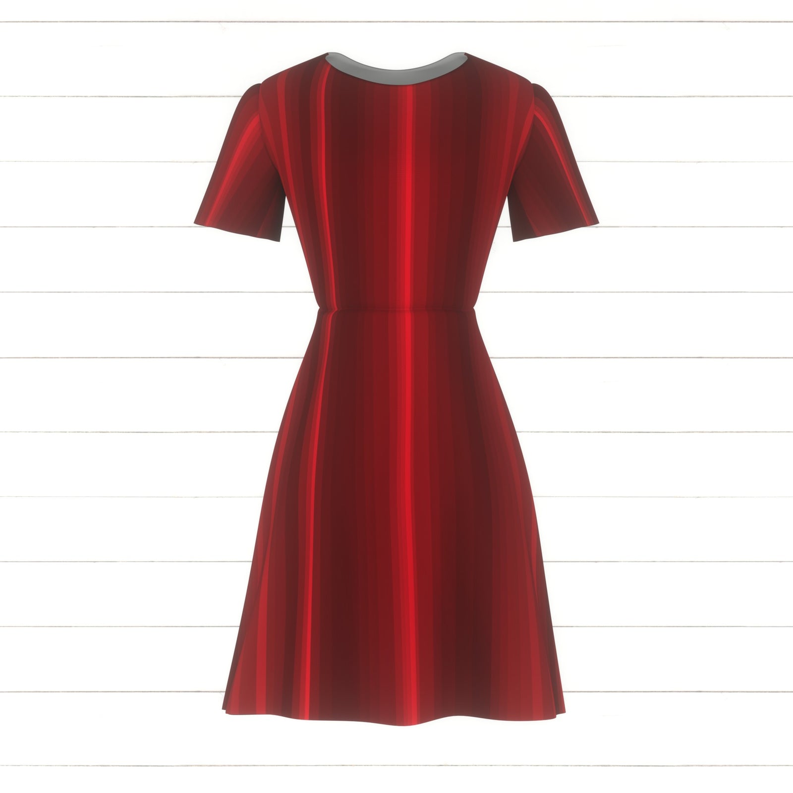 NorthStar Collection – Red, Shades of Stripes Design – Red on Red