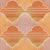 Warm Mid Century Arched Geometric Pattern in Orange Red and Pink Image