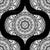 Monochrome Mandala Retro Ogee Image