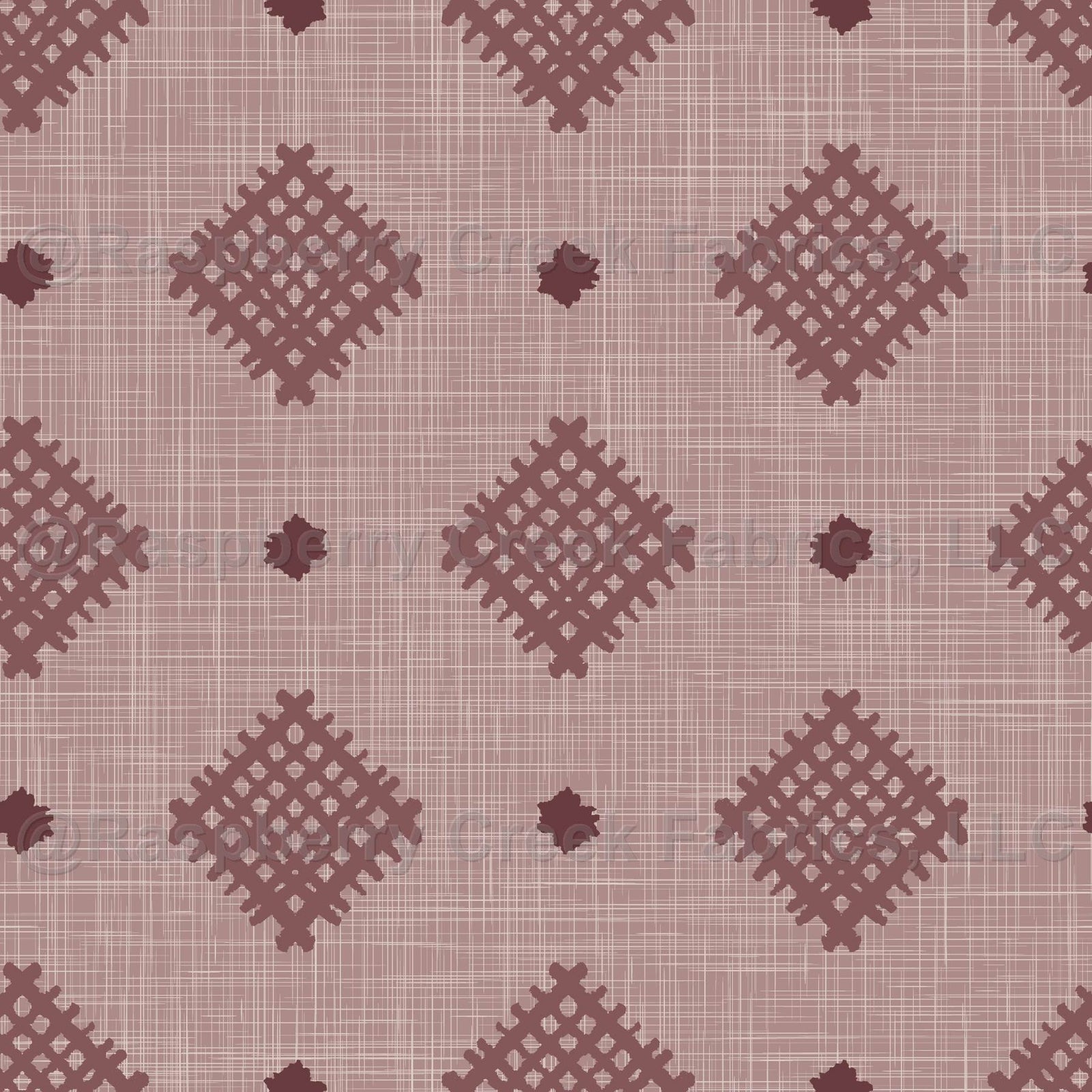 Geometric Woven Diamond Modern Abstract Shapes on Faux Linen Texture Extra Large Scale // Abstract Geos