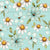Penelope Wildflower Daisy on Aqua Blue Image