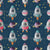 Space Girl - Rockets, Planets and Stars on Navy Blue Image