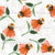 Cute Orange Echinacea Flowers with Faces on Cream Texture Image