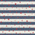 Americana Stars and Stripes in Distressed Blue Image