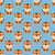 Cute Cartoon Baby Tiger on Dark Sky Blue Wallpaper Image