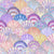 Watercolor multicolor seashells pattern Image
