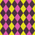 Argyle Pattern, Purple Pink Yellow, Brown Stitching Image