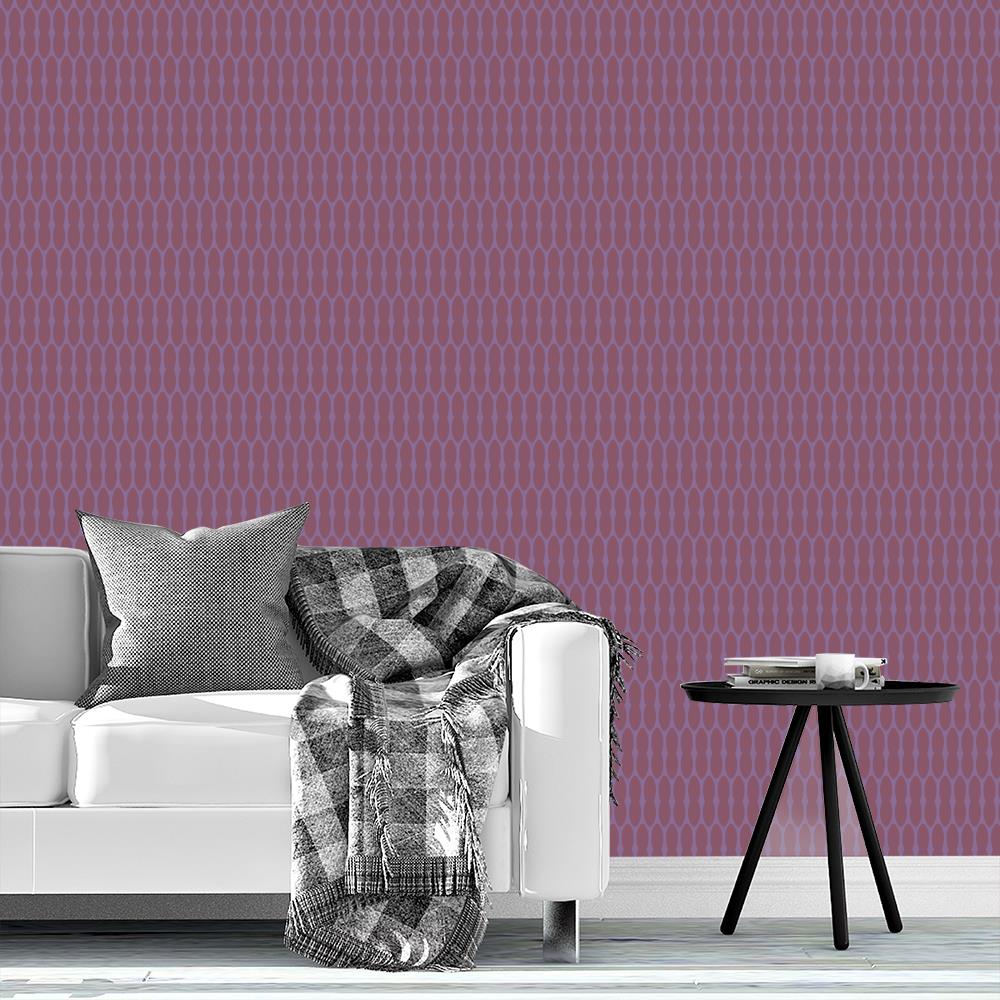Mauve and Plum Bead Drop Curtain