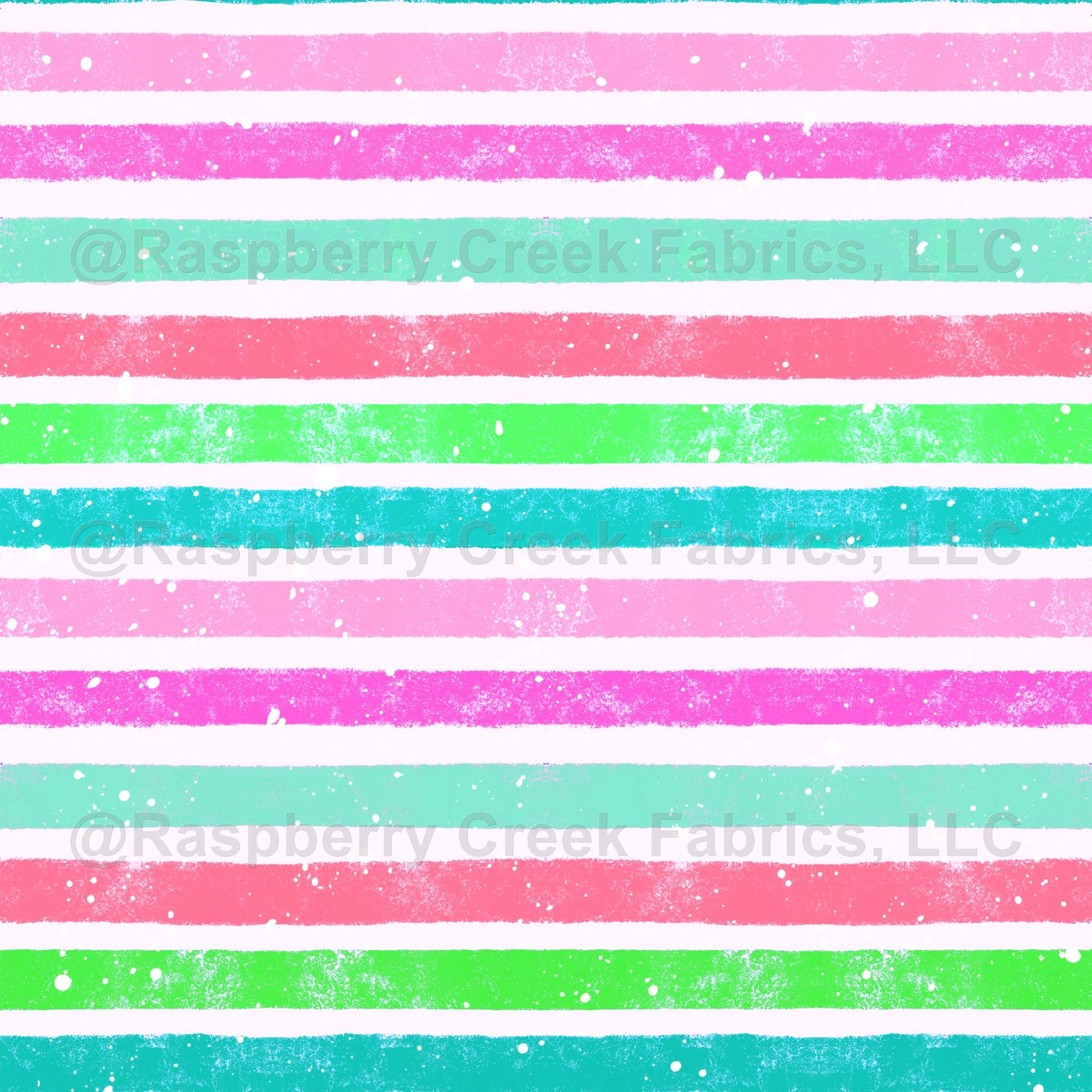 Bright, white, green, aqua, pink, turquoise, splatter paint, hand drawn, stripes, swim, kids, girls, summer