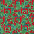 Dala Horse Folk Art Floral in Red and Green Image