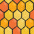 Brush Strokes Honeycomb Bee Pattern Black Outline Image