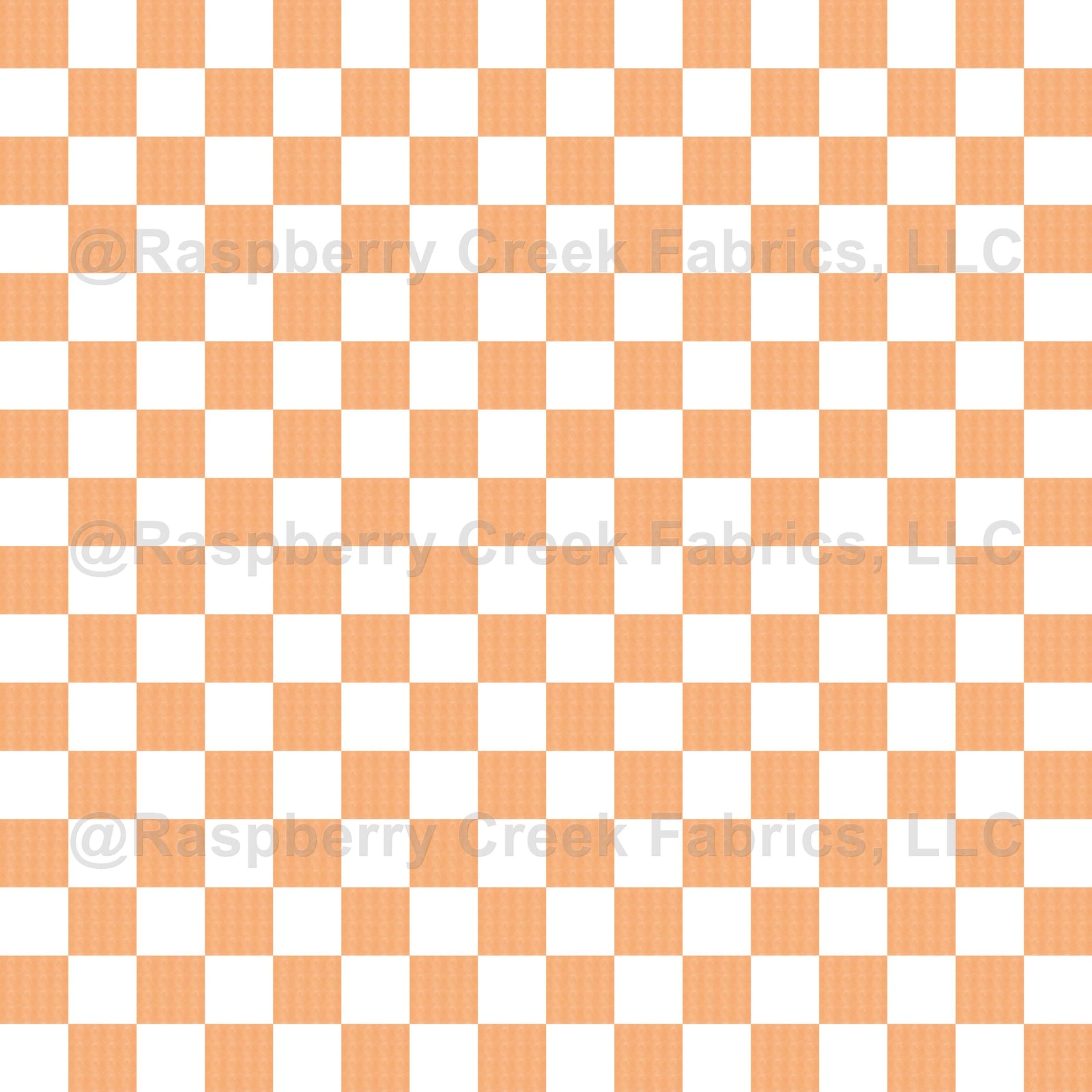 Retro Orange Textured Checks