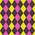 Argyle Pattern, Purple Pink Yellow, White Stitching Image