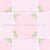Mid Century Floral Blush Pink Rose Stripe Cottagecore Botanical Image