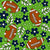 Team Spirit Football Floral in Seattle Seahawks Green and Navy Blue Image
